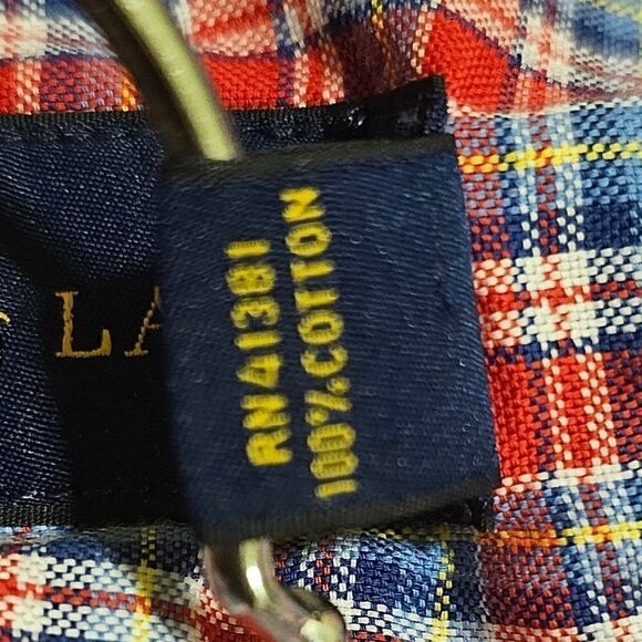 RALPH LAUREN Mens Plaid Cotton Button Down Shirt - Size Large - Picture 7 of 7
